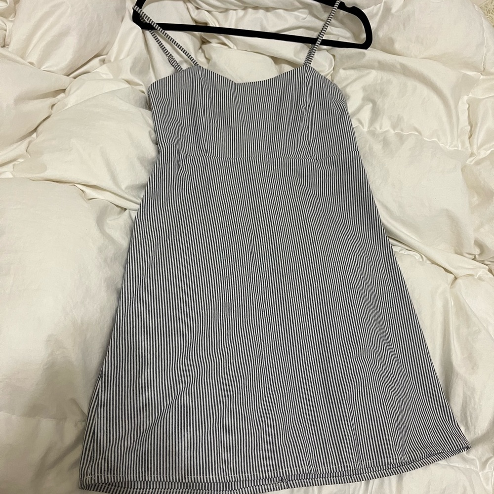 Brandy Melville Karla Dress Blue Striped